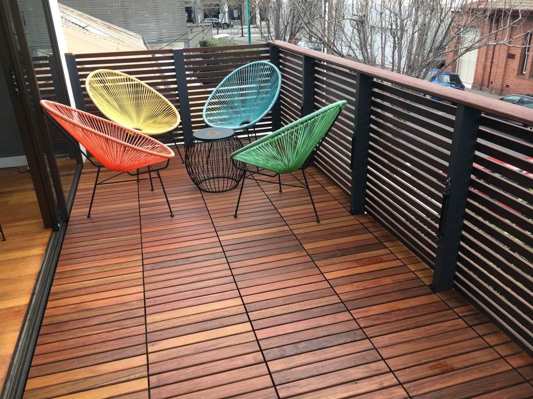 Outdoor Timber Decking Tiles Flooring, Floating Outdoor Deck Tiles